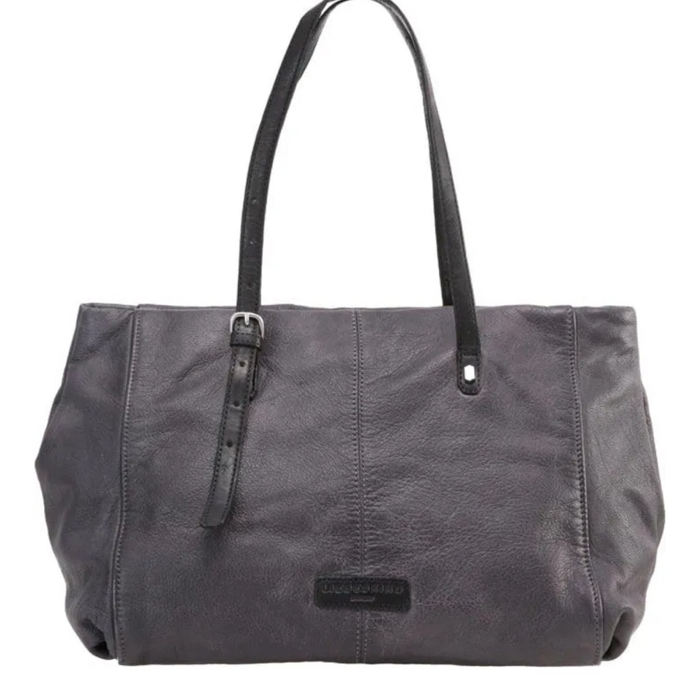 NWT. Liebeskind Gray Leather Tote Bag
